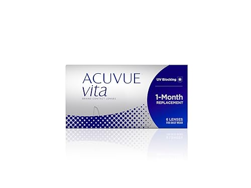 ACUVUE Vita Monatskontaktlinsen mit maximalem Tragekomfort - Den ganzen Monat lang - -1.75 dpt & BC 8.4 - Mit UV Schutz & durchgängig hohem Feuchtigkeitsgehalt - 6 Linsen