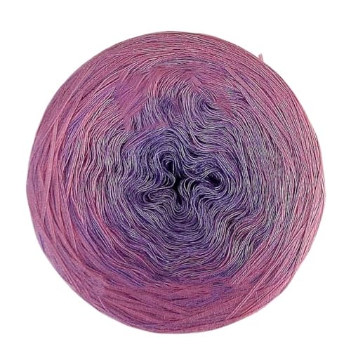 300 g merzerisierte Baumwolle mit Farbverlauf, Kuchenlinie, regenbogengefärbtes Kuchengarn, Häkelgarn for Schal, Spitze, DIY-Strickgarn (Color : B247, Size : 300g)