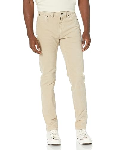 Brooks Brothers Herren Slim Fit Stretch Five-Pocket Cord Hose, Taupe, 31W / 30L