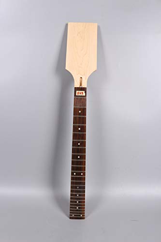 Yinfente Gitarrenhals aus Ahorn, 24 Bundstäbchen, Palisander-Griffbrett, DIY E-Gitarre 24.75 inch scale