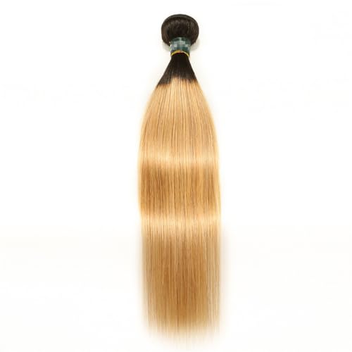 1Pc Ombre Bundles Brasilianische Gerade Menschliche Haarwebart Orange Weben Blau Lila Blonde Rot Haar Bundles