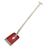 Fiskars Schaufel, Breite: 15,5 cm, Länge: 127 cm, Rostfreier Stahl, Astfreier Eschenholz-Stiel/Stahl-Blatt, Rot, Classic, 1003694