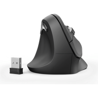 Hama EMW-500L - Maus - ergonomisch - Für Linkshänder - optisch - 6 Tasten - kabellos - 2.4 GHz - kabelloser Empfänger (USB) - Schwarz
