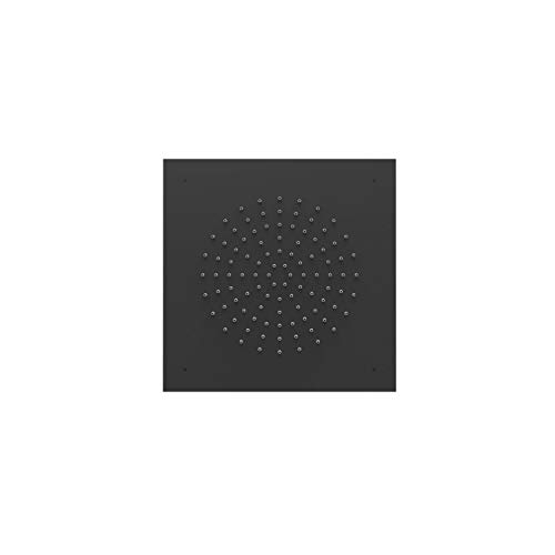 Duschbrause aus Edelstahl, Anti-Kalk, 38 x 38 x 6,7 cm, schwarz matt (Referenz: 29995301NM)
