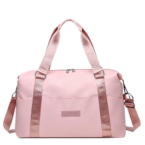 Gymbag Sportliche Fitnesstasche, Einfache Kurzstrecken-Geschäftsreise, Modische Schulterhandtasche Sports Bag (Color : Pink, Size : A)