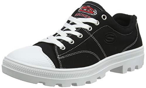 Skechers Damen Roadies-true Roots Sneaker, (Black Canvas/White Leather Trim Blk), 38 EU