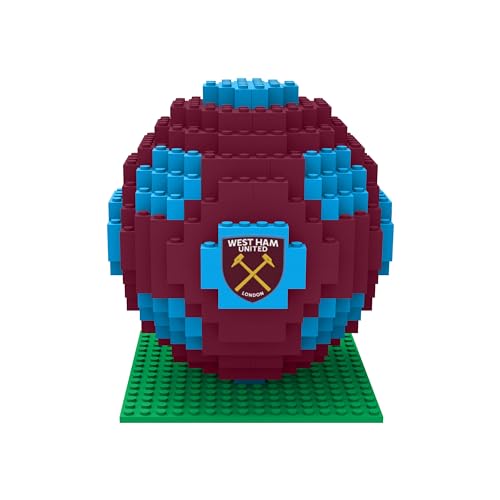 FOCO Offizielles Lizenzprodukt West Ham United FC BRXLZ XL-Steine 3D-Fußball-Aufbau BAU-Set