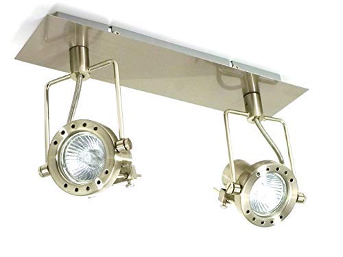 Dapo LED-Strahler-Spot JET-LINE2 inkl. GU10 Leuchtmittel 2 x 7W Deck-Wand-Bad-Keller-Leuchte-Lampe-Strahler-Spot-Lichtleiste