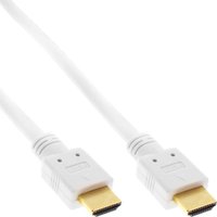 INLINE - HDMI mit Ethernetkabel - HDMI (M) bis HDMI (M) - 10 m - Dreifachisolierung - weiß - 4K Unterstützung