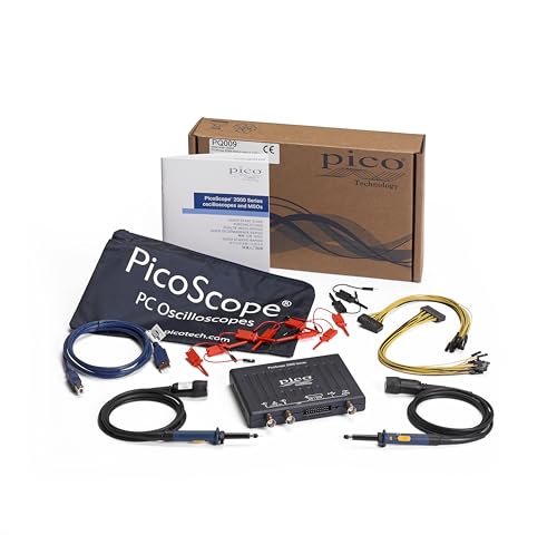 Pico Technology PicoScope 2206B MSO Oscilloscope USB Digital PC Oszilloskop 2 Kanal 50 MHz Handheld Portable tragbar mit Sonden