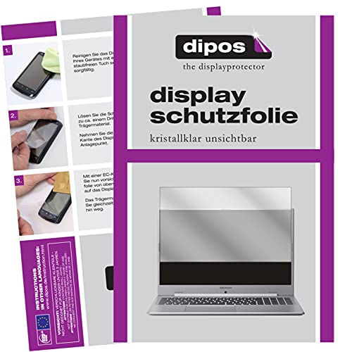 dipos I Schutzfolie kompatibel mit Medion Akoya S17405 Displayschutz-Folie klar