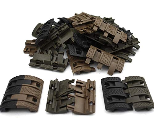 NO LOGO XBF-Scope, 32 Unids/Pack Tactical Airsoft Panels Picatinny Schiene Handschutzabdeckung Jagd (Farbe : Camouflage)
