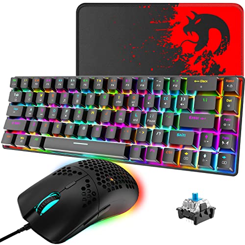 Keyboard and Mouse Set 3 in 1 Black