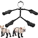 Suspender Boots for Dogs, Dog Suspender Boots, Dog Boots with Suspenders, Dog Boot Leggings, Dog Paw Boot Leggings, Waterproof (S)