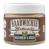 Haarwichse Mattwachs - Das Bio Haarwachs für langen & unsichtbaren Halt in deinem Haar - Professionelles Haarstyling von den Friseurmeistern Kastenbein & Bosch (100ml)