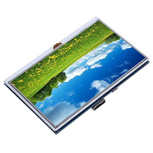 Fafeicy 5-Zoll-Bildschirm HDMI LCD-Tablet-Zubehör 4-Draht-resistives Touch-Display für Raspberry Pi 3B +/4B, 0,34 A/DC5V