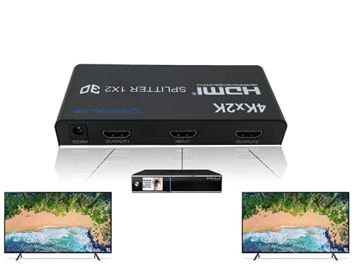 GigaBlue Ultra 4K *HDMI 1.4* Splitter 4K 30Hz für TV, Reciever, Konsole u.v.m. (Splitter 1 IN 2 OUT)