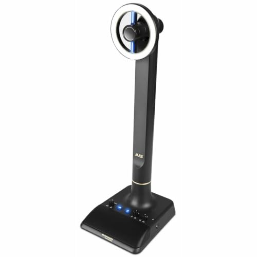 Marantz Professional AVS - Komplettes USB-C Broadcast Video System mit Full HD Webcam, USB-Kondensatormikrofon, dimmbarem LED-Lichtring und internem USB-Hub