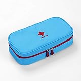 CCJW Erste-Hilfe-Tasche für Taschen, Kleine, kompakte Erste-Hilfe-Tasche - Ideal für Zuhause, Wandern, Auto, Camping (Color : Blue)