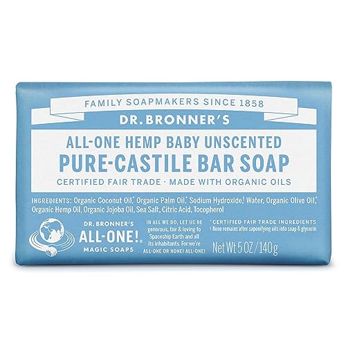 Dr Bronners Magic Soap 5 Ounces Baby Mild Bar Soap by Dr. Bronner's