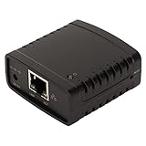 LBEC USB-Druckserver, 10 Mbit/s 100 Mbit/s Niedriger Stromverbrauch USB Wireless Extender Sharer Standard-RJ45-LAN-Port 100–240 V für Spielcomputer EU-Stecker