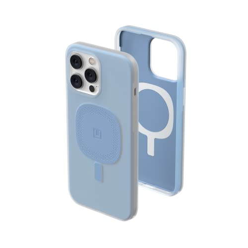 U by UAG [U] Lucent 2.0 Case kompatibel mit Apple iPhone 14 Pro Max Hülle [Halb-transparentes Case, 4,8m Fallschutz, Magnetring, Ultra Slim Bumper] - Cerulean (transparent)