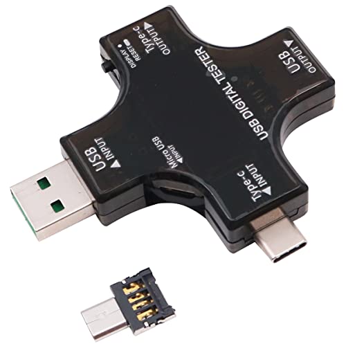 2-in-1-Typ-C-PD-USB-Tester DC-Digitalvoltmeter-Amperemeter Farbbildschirm-LCD-Digitalmultimeter