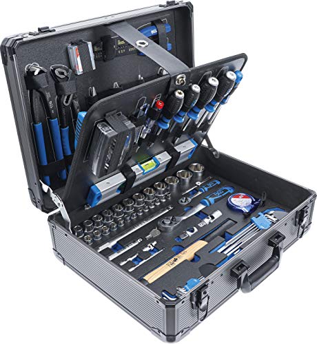 BGS 15501 | Profi-Werkzeug-Satz im Alu-Koffer | 149-tlg. | gefüllt | abschließbar | Werkzeugkiste | Werkzeugbox