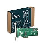 Vantec M.2 NVMe + M.2 SATA SSD PCIe x4 Adapter (UGT-M2PC200), grün