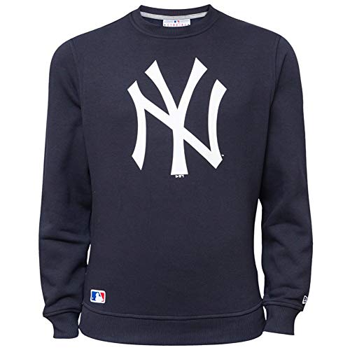 New Era Herren Sweatshirt Mlb Crew Sweat Ny Yankees, Blau (Navy), S