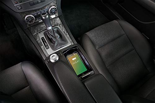 Inbay Wireless Charger kabelloses Ladegerät für Mercedes C-Klasse E-Klasse10W Pkw induktives Laden für Smartphone Handy Auto Wireless Charging qi Zertifiziert für Kfz Einbau integriert Phone Charger