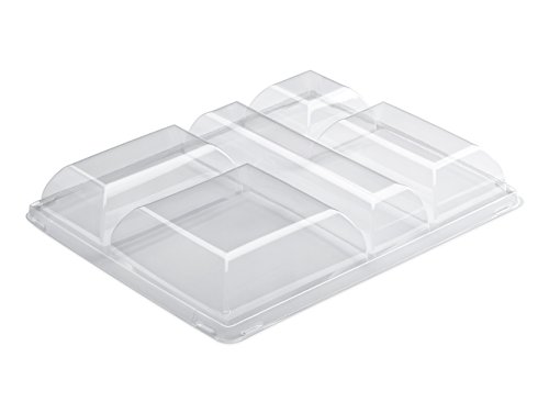 GUILLIN – selfipack cvprc5 Pack von 4 Sachets 25 Deckel Antifog kompatibel mit Tabletts Mahlzeiten prc5 N, Kunststoff, Kristall, 32.9 x 26.5 x 5 cm