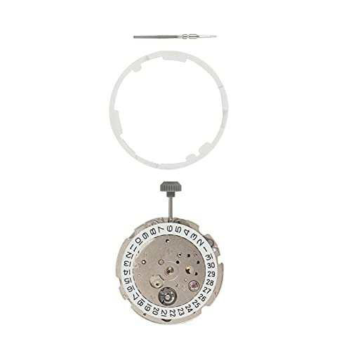 NIZEAMI Hochwertiges japanisches Uhrwerk, 21 Miyota 8215, Datumsrad, schwarz aus Edelstahl, weiß
