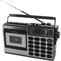 Soundmaster RR18SW Retro Radio Kassetten Rekorder mit USB/SD Aufnahme