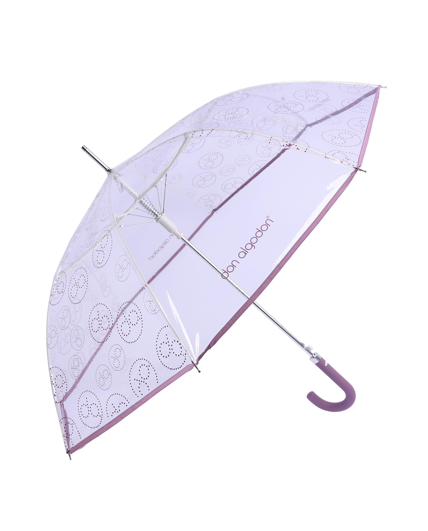 DON ALGODON - Regenschirm transparent - Durchsichtiger regenschirm durchsichtig - Regenschirm sturmfest - Regenschirm damen - Regenschirme für damen sturmfest
