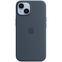 Apple Original iPhone 14 Silikon Case mit MagSafe Sturmblau