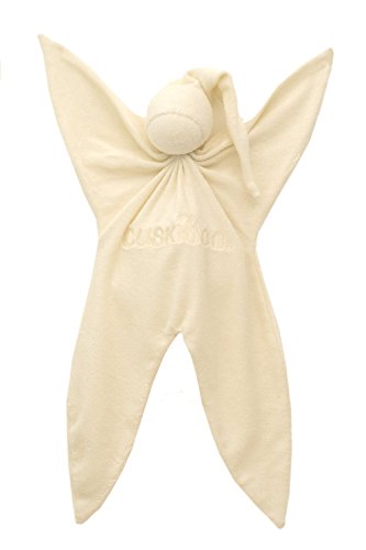 Cuski Baby Schmusetuch Boo Bambus Beruhigungsdecke weiche beruhigende Einschlafhilfe verwendet in der NHS Creamee, Creme, 100400