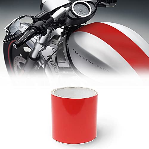 4R Quattroerre.it 10645 Klebestreifen für Motorräder Bike Racing Stripe, Rot, 10 cm x 2 m