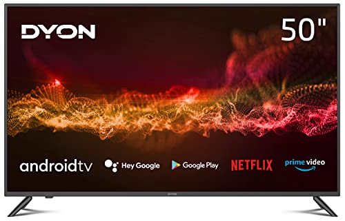 DYON Smart 50 AD 125,7 cm (50 Zoll) Fernseher (4K Ultra-HD, HD Triple Tuner, Google Play Store, Google Assistant, Prime Video, Netflix, BT-Fernbedienung mit Mikrofon) [Modelljahr 2021]