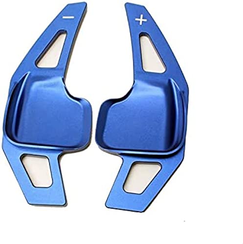 KEAGGJF Aluminium Schaltwippen Lenkrad Schaltwippenverlängerung, für BMW 3er 5er F30 F32 F10 F20 F22 F15 F16 X1 X3 X4 X5,Blau