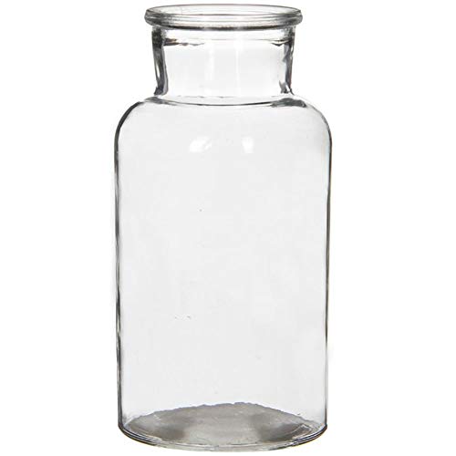 Glasflaschen EMMA, Vasen in verschiedenen Größen H 14/16,5/20 cm - Apothekerflaschen Arzneimittelflaschen Glasvasen Flaschen Menge 12 x, Größe H 20 cm/Ø 10 cm