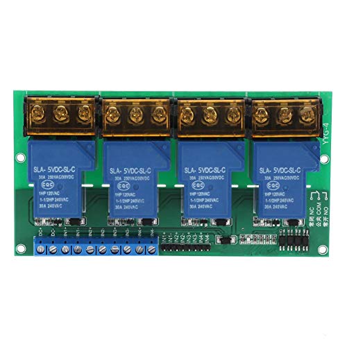 30A 4-Kanal-Relaismodul-Erweiterungskarte für Arduino Raspberry Pi DSP AVR PIC-ARM(5VDC)