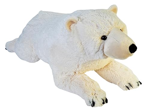 Wild Republic 19554 Jumbo Plüsch Eisbär, großes Kuscheltier, Plüschtier, Cuddlekins, 76 cm