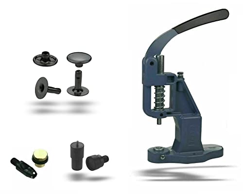 Ista Tools Nietenpresse Set Hohlnieten + Lochpfeife + Hohlnieten Werkzeug + 100 STK. rostfreie Hohlnieten Einzelkopf (10 x 10 mm, Fume)