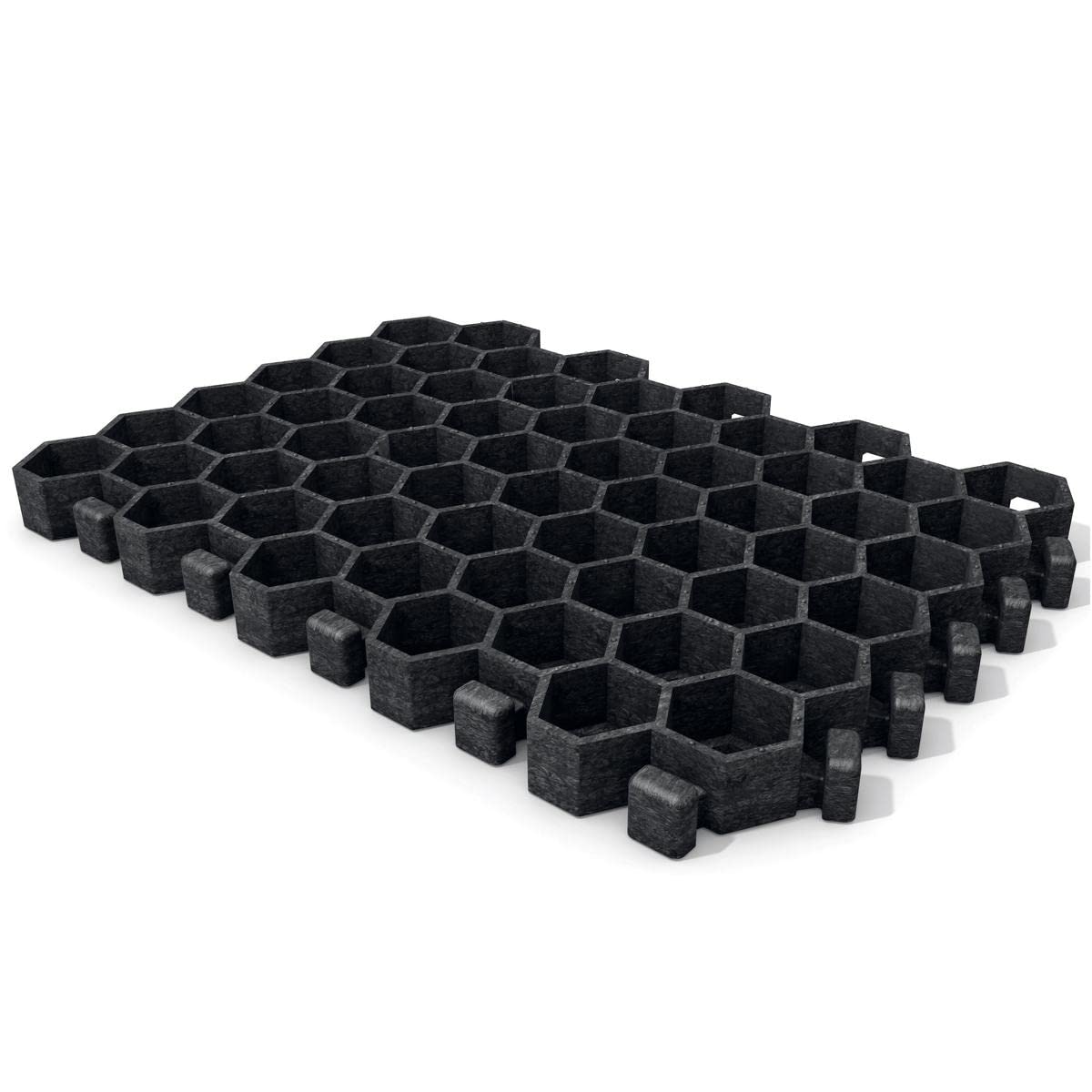 hanit Paddockplatten aus Recycling Kunststoff, hochstabile Pferde Paddock Befestigung, schwarz (20m²)