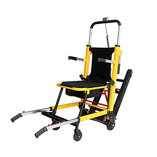 Elektrische Treppenlifte – zusammenklappbarer leichter Handruck, Tragfähigkeit 160 kg – Treppensteiger-Rollstuhl für ältere Menschen, verstellbarer Treppenlift-Stuhl – Power Crawler