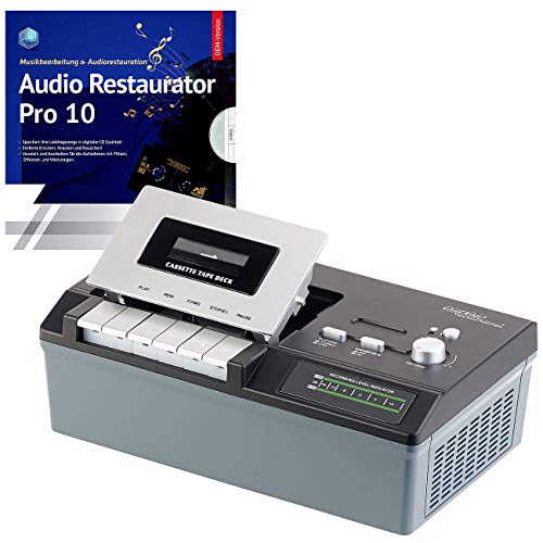 auvisio Kassettenplayer: USB-Kassetten-Player UCR-2200 zum Abspielen & Digitalisieren (Kassettenspieler, Cassetten digitalisieren, Tonbandkassetten)