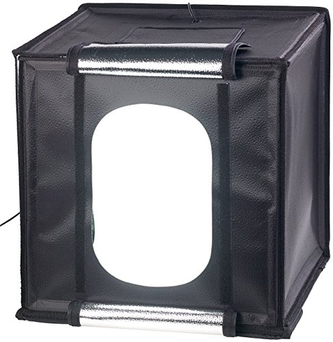 Somikon Fotobox: Profi-Studio-Lichtzelt, 4 COB-LEDs, 40 Watt, 2.400 Lumen, 40 x 40 cm (Photo Box)