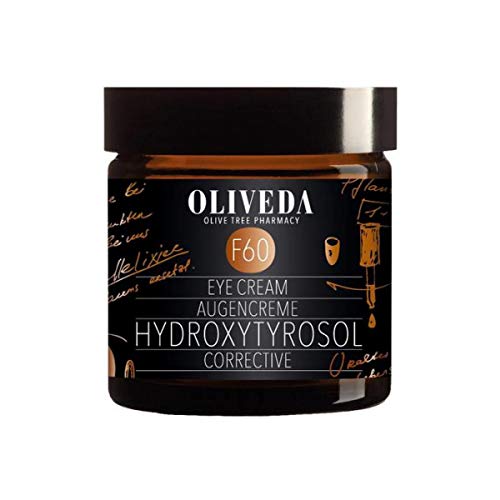 Oliveda F60 - Augencreme Hydroxytyrosol Corrective | Anti-Aging mit Hyaluron, Parakresse & Vitamin E | gegen Augenfältchen, dunkle Augenringe & Schwellungen - 30 ml - VEGAN