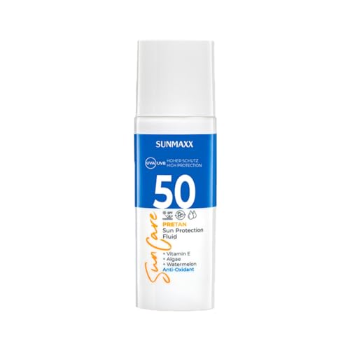 SunCare Sun Protection Fluid SPF 50 I Hoher UV-Schutz I Gegen DNA Schäden I Angereichert mit Vitaminen I Anti-Oxidant I Leichte Textur